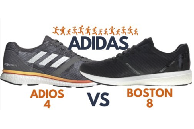 的確,當時的 Adios 4跟 Boston 8 相近,只是 Boston 8 在 boost 底上多加了一層 EVA。2020年的 Adios 5 和 Boston 9,兩者都用上 Boost 加 Lightstrike (物料是EVA),但 Boston 用料較多較厚。