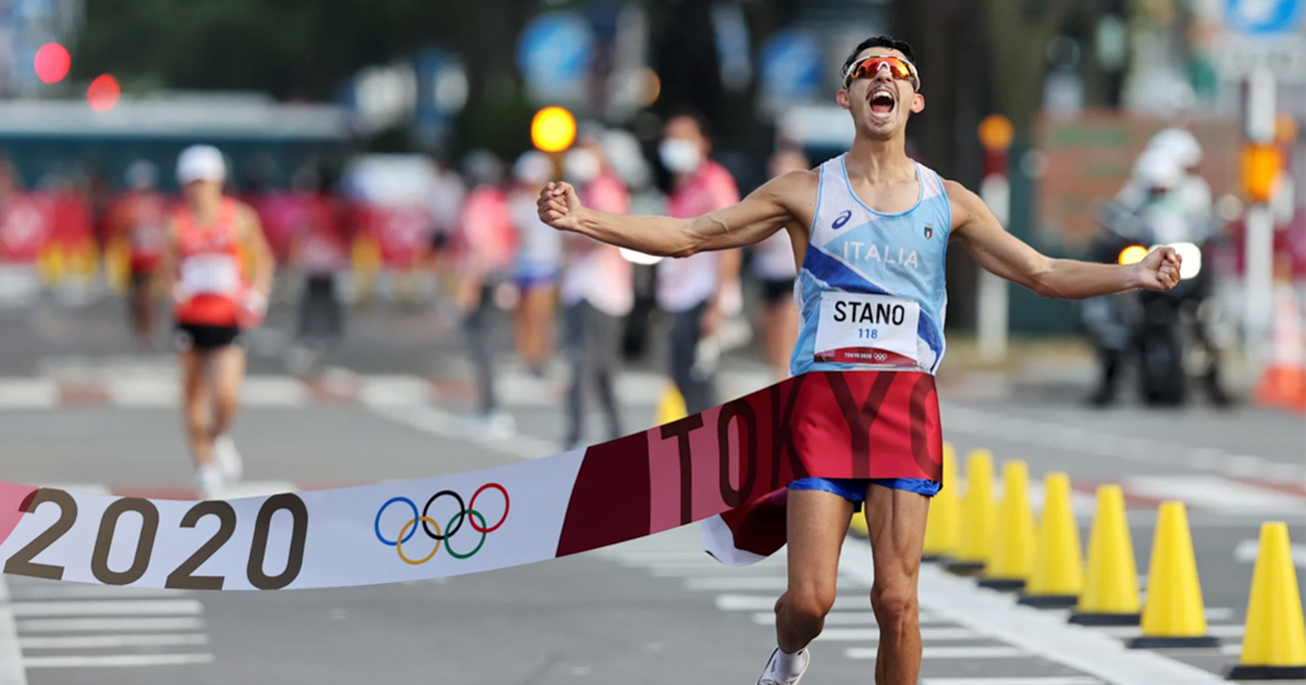 35公里競走 - Massimo Stano（意大利），2:23:14。
